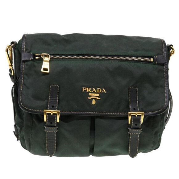 PRADA Shoulder Bag Nylon Khaki - Picture 13 of 15